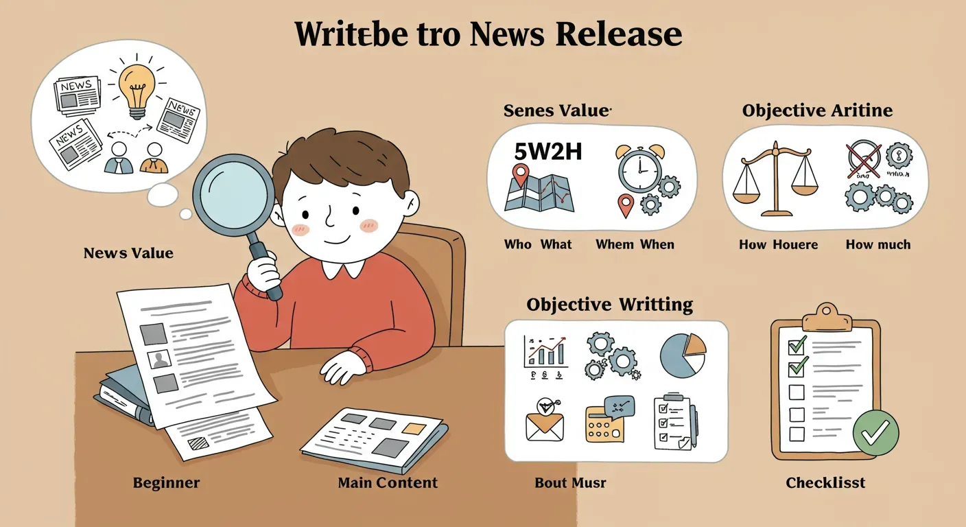 【初心者でも簡単】ニュースリリースの作り方・書き方 5ステップ