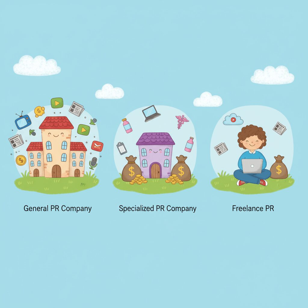 依頼先はどう選ぶ?PR会社の種類・フリーランスとの違いと費用相場