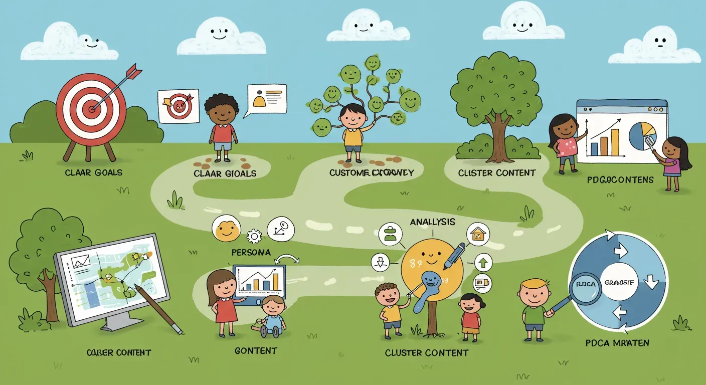 【担当者必見】ファンを増やすコンテンツマーケティング戦略立案の7ステップ