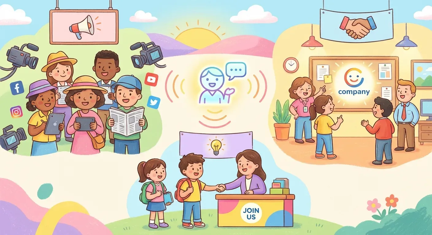 ターゲット別に見る広報の3つの種類