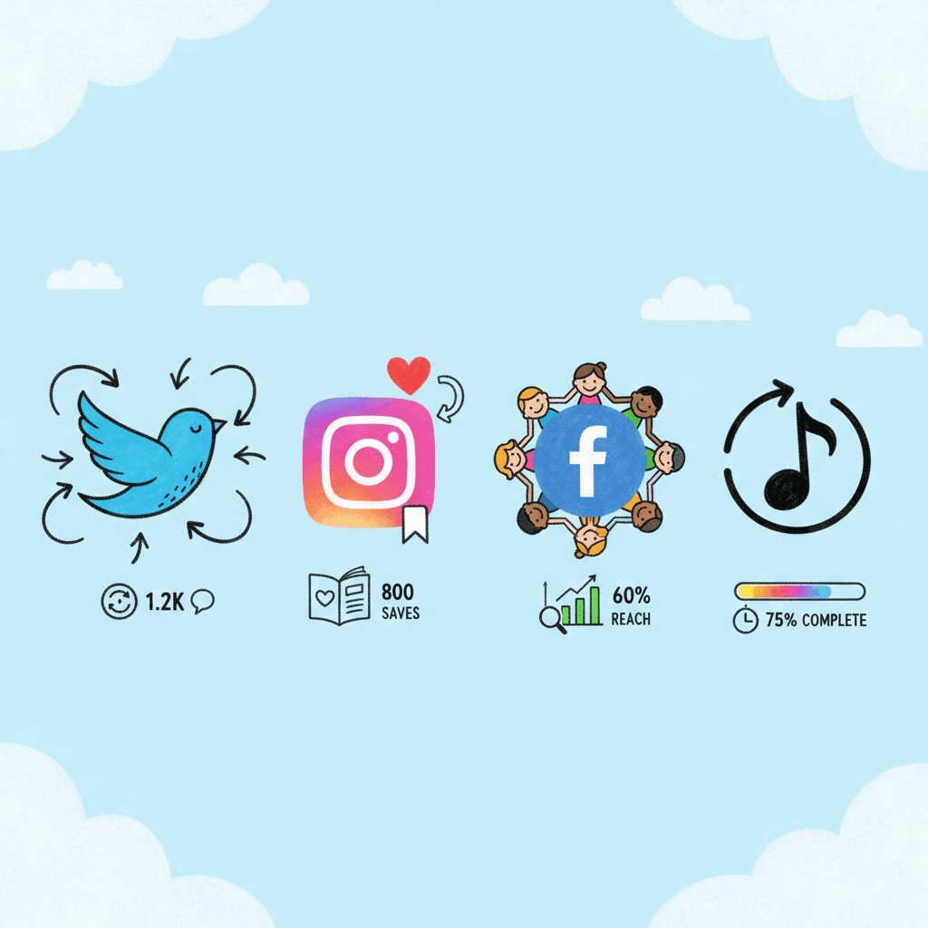 【媒体別】主要4大SNSの特性とKPIベンチマーク