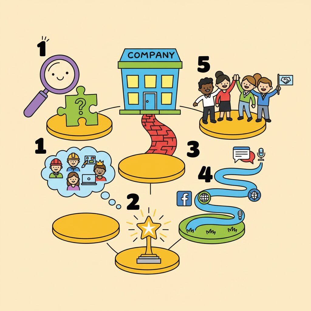 採用広報を成功に導く戦略設計の5ステップ