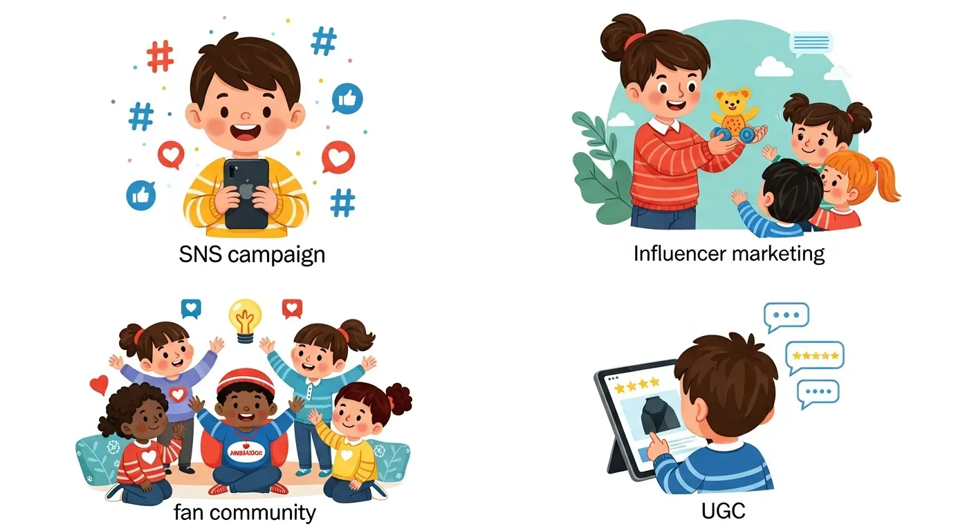 口コミマーケティングの代表的な4つの手法