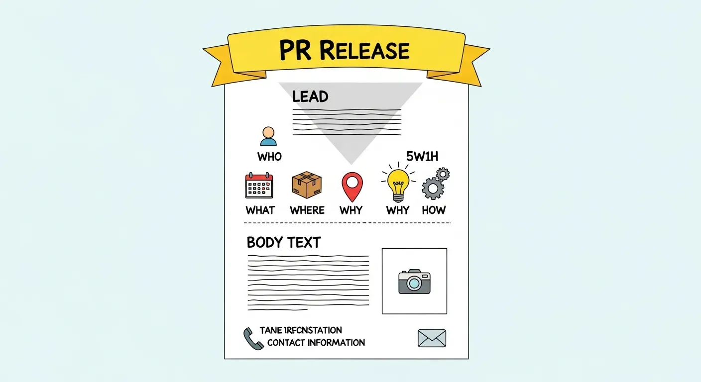 初心者でも迷わない！PR配信（リリース）の基本構成と書き方