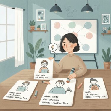 初心者向け!ペルソナの作り方5ステップと無料テンプレート・項目例